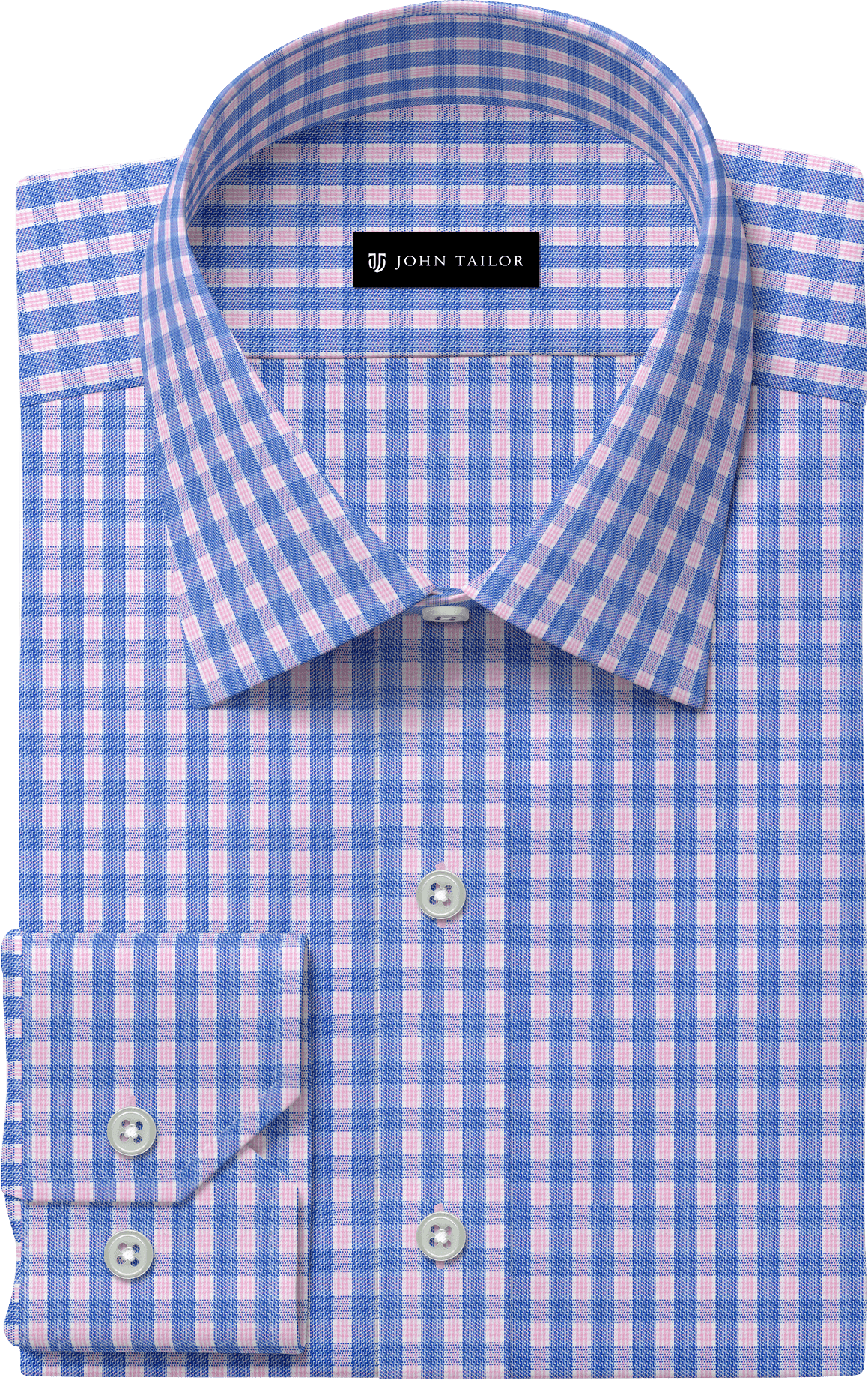Blue Red Check Twill -Shirt